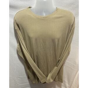 Crazy Horse Liz Claiborne Sweater Mens 2XL‎ Pullover Casual Tan